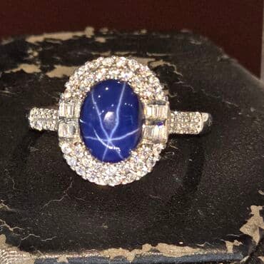 585 prob qızıl qiymeti: Üzük, Gümüş, Sapfir — 1