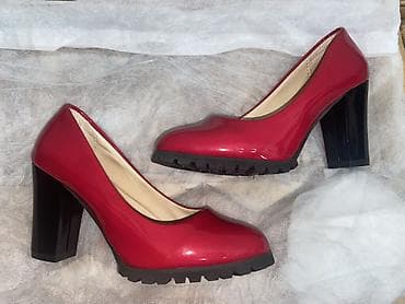 Ölçü: 36, rəng - Qırmızı, İşlənmiş