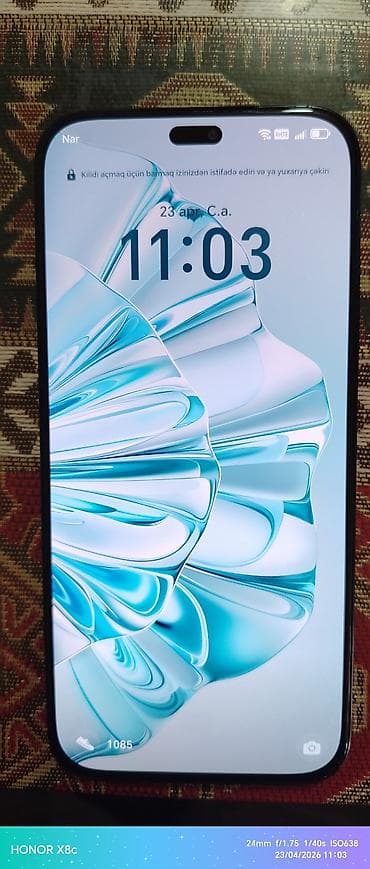 Honor X8b, 128 GB, rəng - Qara, Face ID, İki sim kartlı, Sənədlərlə