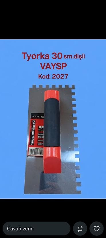 Şpatel Kafel üçün, Metal