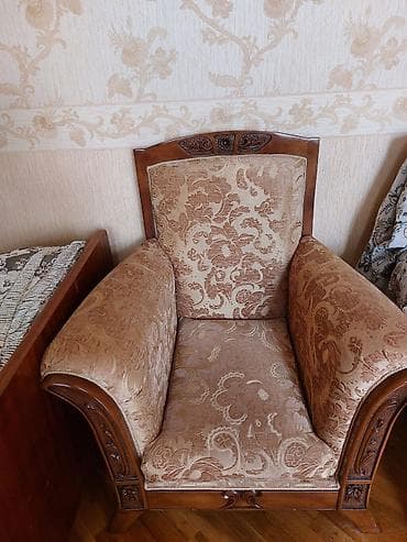 Divan və kreslo dəstləri: Yeni, Divan, 2 kreslo, Bazasız, Açılmayan — 3