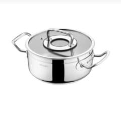 Mətbəx aksesuarları: Qazan, rəng - Gümüşü, Paslanmayan polad, 3 l, 22 sm — 3