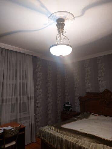 Süni güllər: Çılçıraq, 1 lampa, Metal — 3