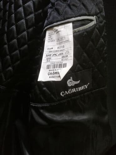 купить кожаную куртку в баку: Palto, 7XL (EU 54), rəng - Qara — 8