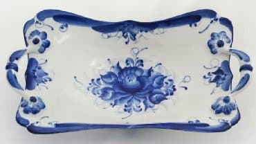 gurcu xəngəli bukən: Гжель Сухарница. длина 30 см,ширина 18 см .для печений, конфет — 5