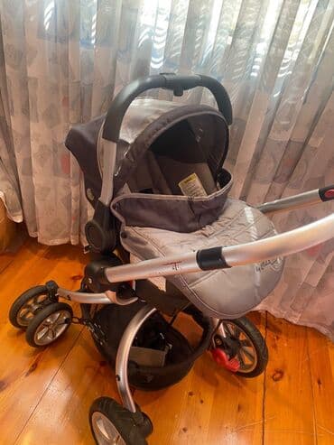 детская каляска: Коляска 3в1, Б/у, Самовывоз — 4