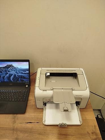 hp f 2180: Hp p1005 ağ qara lazer tək çap ideal vəziyyətdə dolu orginal katric — 1
