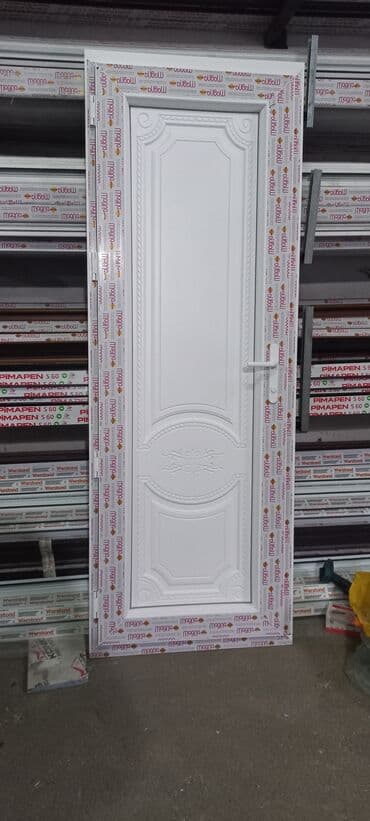 plastik qapılar: Yeni Plastik qapı 80x200 sm Zamok və çərçivə ilə, Zəmanətli, Pulsuz quraşdırma, Pulsuz çatdırılma, Ödənişli çatdırılma, Rayonlara çatdırılma — 5