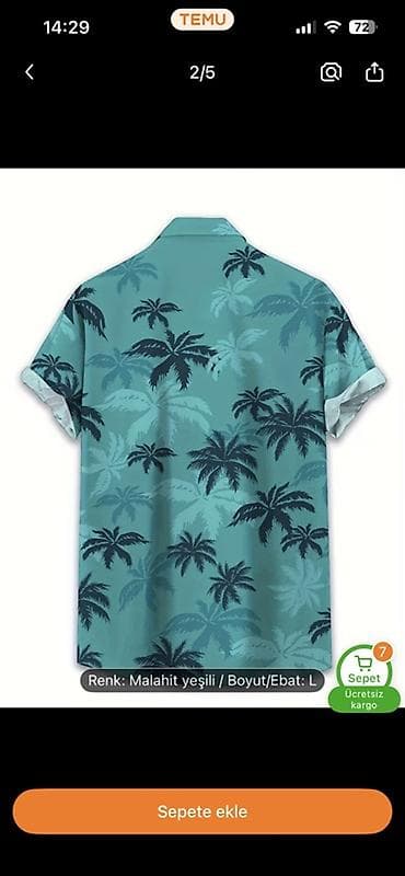 Aksesuarlar: Məhsul: GTA Vice city Tommy Vercetti köynəyi Rəng: Malaxit yaşıl — 2