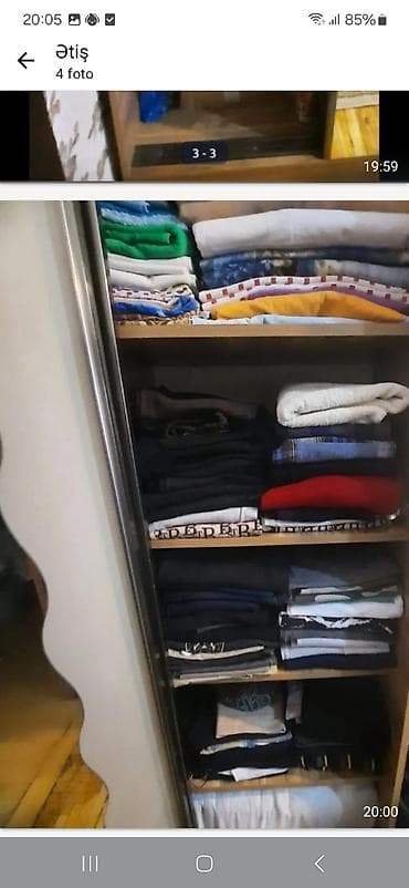 ikinci el taxt: Sürgülü qapılı paltar dolabı Əla vəzyətdə - Material: ağac — 2