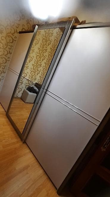 3 qapılı, Güzgülü, Digər rəng, Açılan, Düz dolab — 1