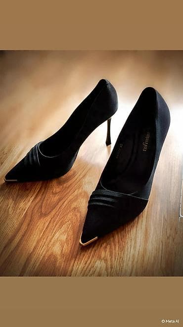 tufli: Tuflilər, Ölçü: 40, rəng - Qara, Yeni — 3