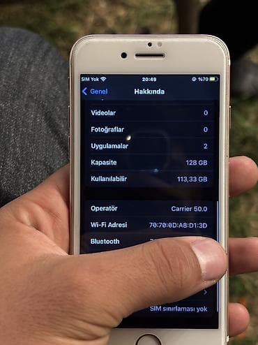 купить компютер бу: IPhone 7, 128 ГБ, Rose Gold, Отпечаток пальца — 7