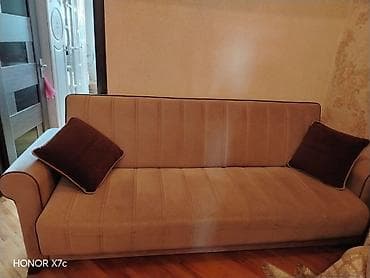 Divan 75azn Xirdalan 0919 leli Bej rəngli 3 nəfərlik divan -