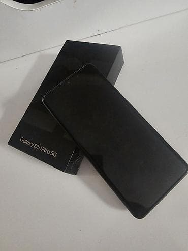 samsung ekran temiri: Samsung Galaxy S21 Ultra 5G, 256 GB, rəng - Qara — 1