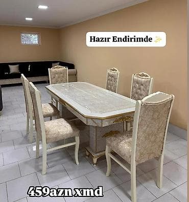sutul: Qonaq otağı üçün, Açılmayan, Dördbucaq masa, 6 stul — 1