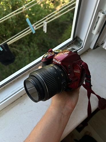 Nikon D3200 DSLR CAMERA yaxşı baxılıb, 18-55 öz lensi 64gb yaddaş — 1
