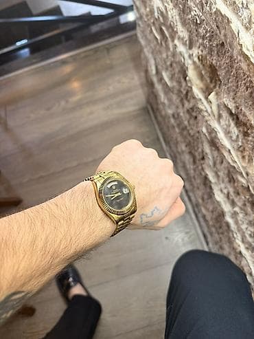 qizil bilərzik: İşlənmiş, Qol saatı, Rolex, rəng - Qızılı — 3