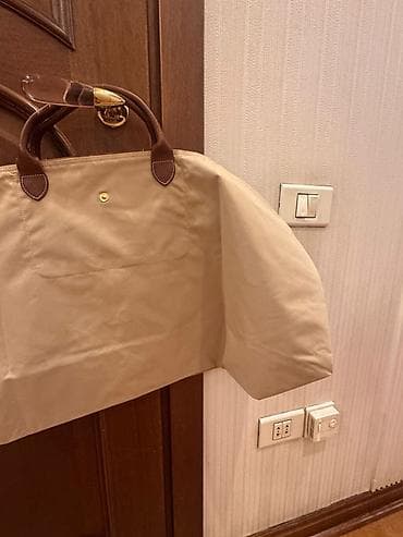 deri çanta: Bej rəngli böyük ölçülü tote/aller-retour tipli çanta - Rəng: açıq — 2