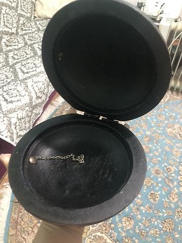 sandık: Dekorativ qutu – ana-bəhməz (nacre) və metal naxışlı - Material: tünd — 4