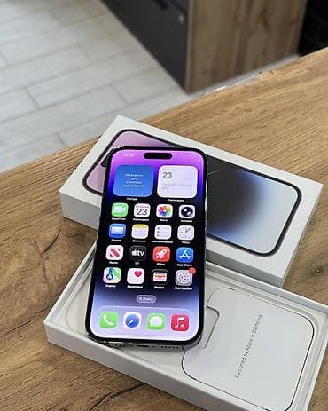 ipad 6: IPhone 14 Pro, 256 GB, Deep Purple, Zəmanət, Simsiz şarj, Face ID — 2
