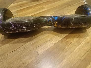 Hoverboard / Gyroskuter - Korpus: qara rəngli, rəngarəng “lightning” — 2