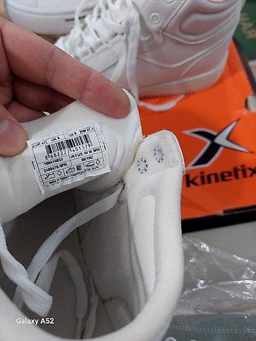 ağ krasovka: Kinetix ağ rəngli uniseks idman ayaqqabısı (high-top) - Marka/model — 5