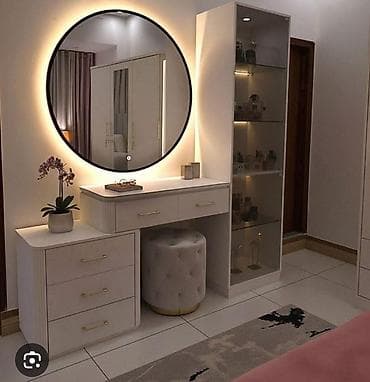 Məhsul: LED işıqlı makiyaj/duvan masa dəsti - Dairəvi LED arxa işıqlı
