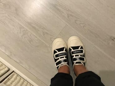 высокие кеды: Размер: 39, цвет - Белый, Б/у — 9