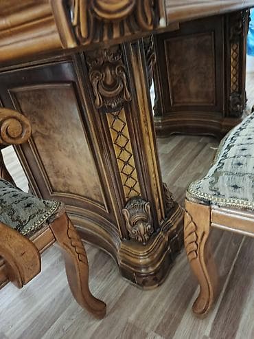 klasik masa: Qonaq otağı üçün, 6 stul — 3