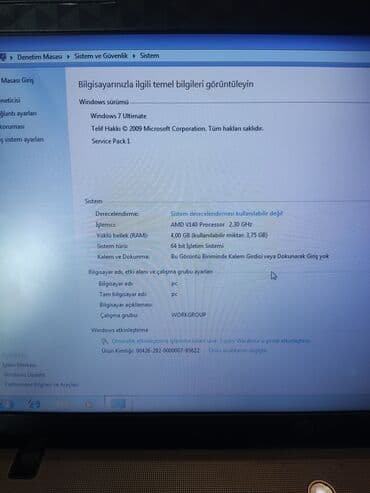 hp envy dv6 i5: HP noutbuk - Ekran: 15.6" - Prosessor: AMD V140, 2.30 GHz -Ofis — 4
