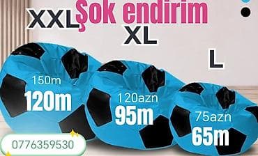 ən ucuz xalcalar: Pufik-kreslo, Parça, rəng - Yaşıl, Kredit yoxdur — 5