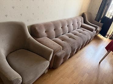 Klassik üslubda yumşaq mebel dəsti: Sadəcə kimyəvi təmizliyə ehtiyacı — 3