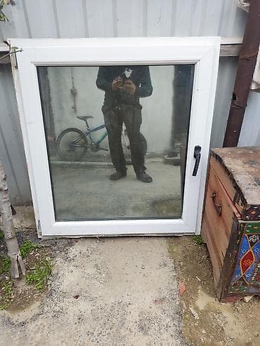 plastik qapi pencere setkasi: Plastik (PVC) pəncərə dəsti - Material: ağ PVC profil - Çərçivə və — 1