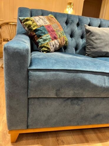 Divanlar: Divan, İşlənmiş, Açılmayan, Bazasız, Vеlur parça, Çatdırılma yoxdur — 3