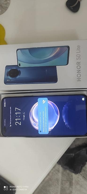 honor 50 lite: Honor 50 Lite, 128 GB, rəng - Qara, İki sim kartlı — 1