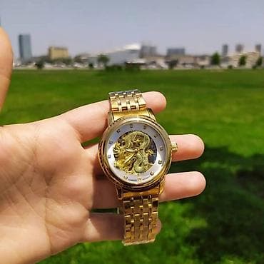 Ювелирные изделия: Новый, Наручные часы, цвет - Желтый — 4