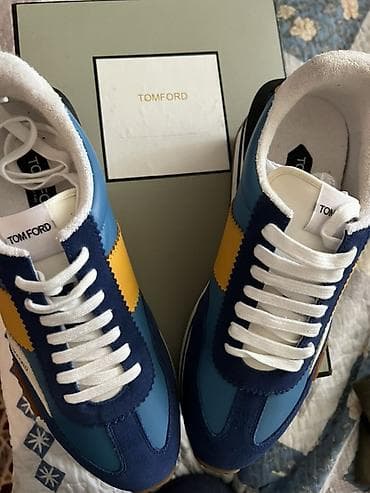 Мужская обувь: Tom Ford kişi krossovkaları - Model: retro-runner üslubunda bağcıqlı — 3