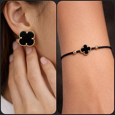 sirqalar: Dəstə daxildir: Sırğa, Bilərzik, Sarı qızıl, 585 Əyar, 2 g — 2