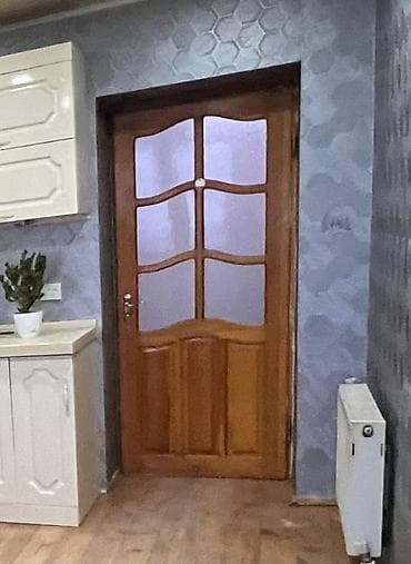 plastik qapi ikinci el: Ağ şüşəli taxta qapı və pəncərə dəsti - Material: təbii ağac (şabalıd — 6