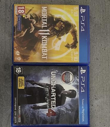 pleys: Ps 4 diskleri Mortal kombat 11-25m Uncharted 4 full rus dili-30m — 1
