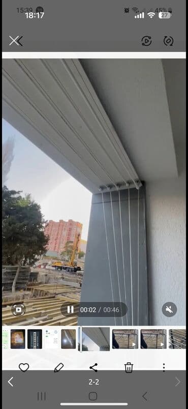 ikinci el plastik qapi pencere: Tavanda asma paltar ipi.Yeni — 2