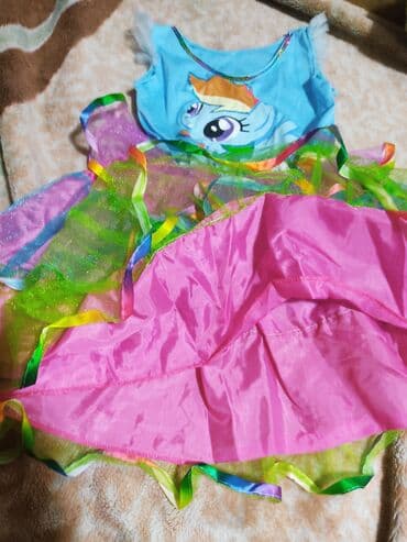 don sekilleri: Rəngarəng qız uşağı paltarı – “My Little Pony” motivli - Üst hissə — 4