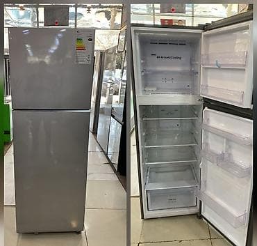 islenmis soyuducu: İki qapılı soyuducu (üstdən dondurucu) - Rəng: metalik gümüş/silver - — 1