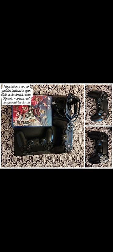 disk r20: PlayStation 4, 500 GB yaddaş. Kodays1 Gəncə şəhərində Komplekt: - — 1