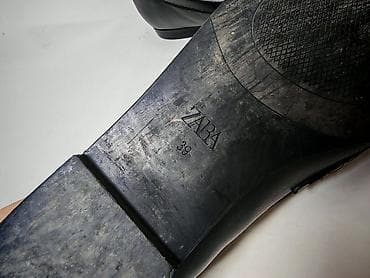honor smart: ZARA qadın loaferləri - Rəng: qara - Üst hissə: hamar dəri effektli — 3