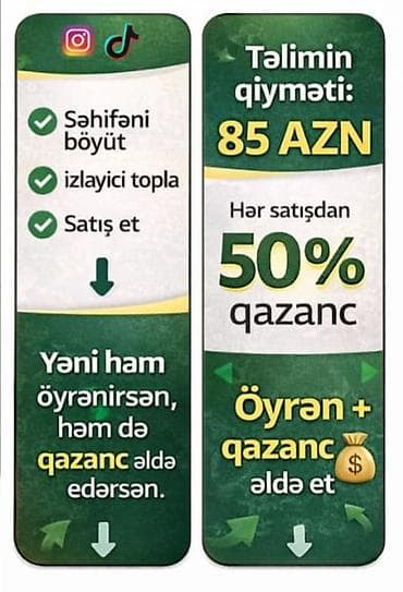 Ручная работа на заказ: Sosial mediadan gəlir qazanmaq istəyənlər üçün tam SMM təlimi. Nə — 2