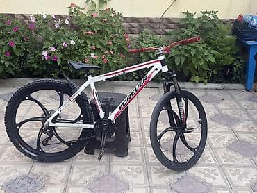 Forever MTB velosiped – 26” - Çərçivə: Forever alüminium, ağ-qırmızı — 8