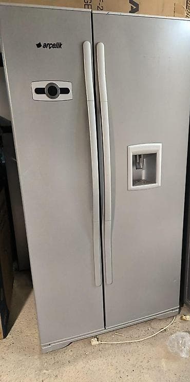 kobiler: 2 qapılı Arcelik Soyuducu Satılır, rəng - Gümüşü, Dispenserli — 1