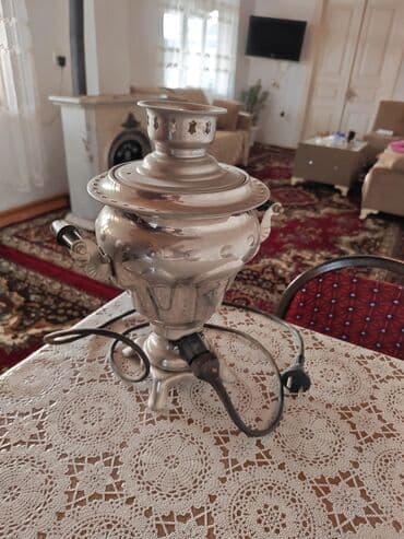 Elektrik samovar - Material: cilalı metal korpus, klassik rus — 2